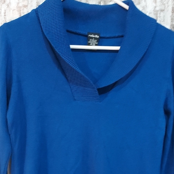 Rafaella Vibrant Blue Knit Top - Picture 1 of 3